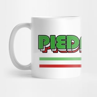 Piedmont / Piemonte - Retro Style Italian Region Design Mug